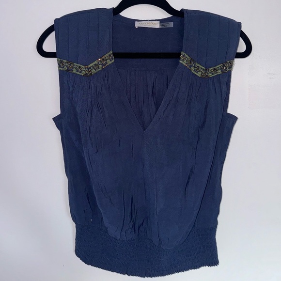 Ramy Brook Tops - Ramy Brook beaded Navy Blue Tank Top 💙 Size XS 💙